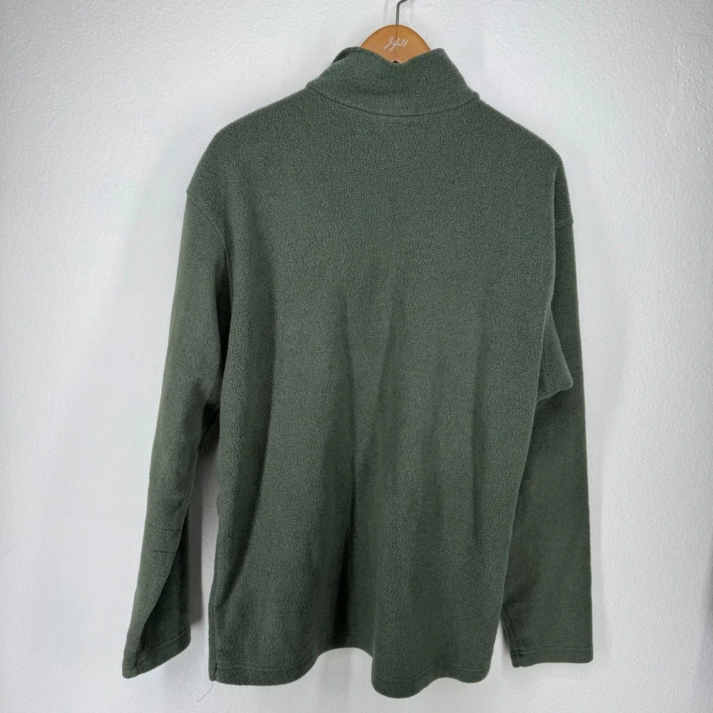 Patagonia Mens Capilene Fleece Pullover 1/4 Zip Green Size L Pullover Base layer